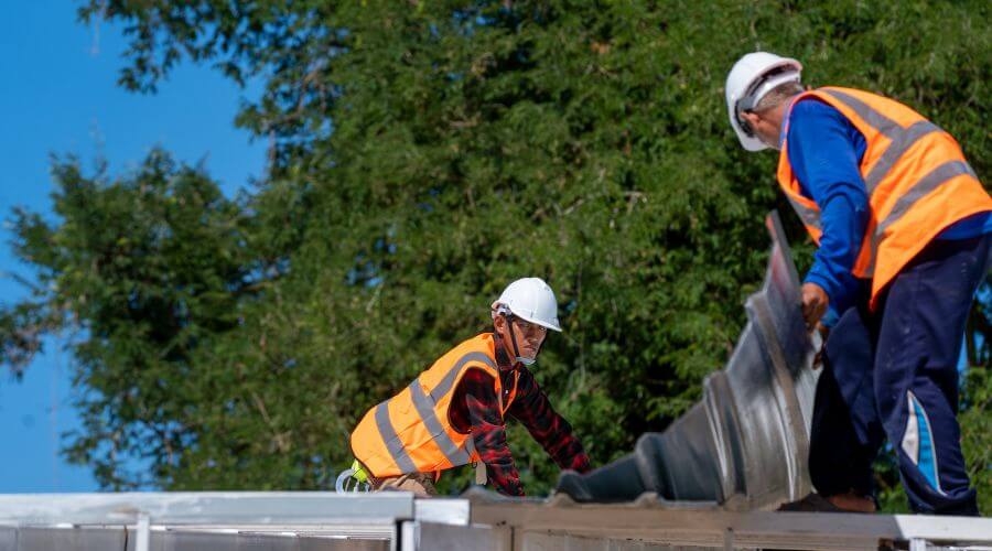 Professional metal roof installation in Sumava Resorts, IN